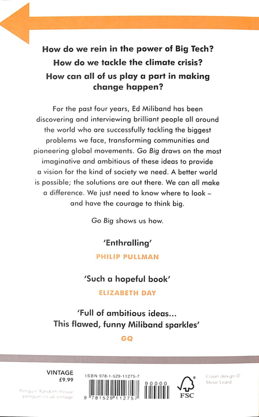 Паперова книга «GO BIG. 20 Bold Solutions to Fix Our World», автор Ед Мілібенд - фото №1