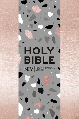 Паперова книга «NIV Pocket Rose Gold Terrazzo Soft-tone Bible with Zip», автор New International Version - фото №1