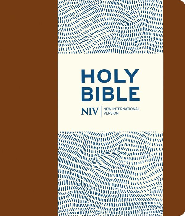 Бумажная книга «NIV Journalling Brown Imitation Leather Bible with Clasp» - фото №1