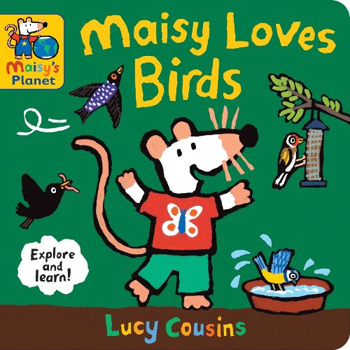 Паперова книга «Maisy Loves Birds: A Maisy's Planet Book», автор Люсі Казенс - фото №1