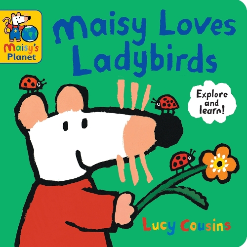 Паперова книга «Maisy Loves Ladybirds: A Maisy's Planet Book», автор Люсі Казенс - фото №1