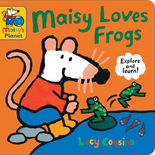 Бумажная книга «Maisy Loves Frogs: A Maisy's Planet Book», автор Люси Казенс - фото №1