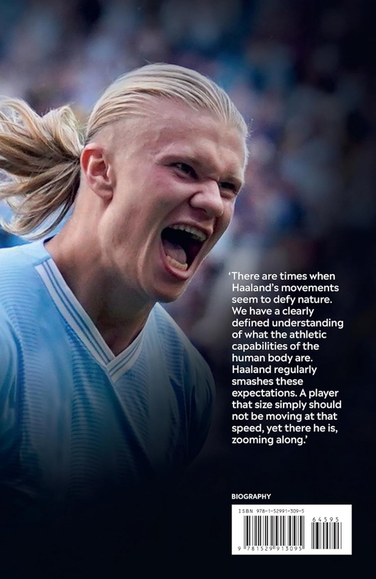 Паперова книга «Haaland: The incredible story behind the world's greatest striker», автор Ларс Сівертсен - фото №1