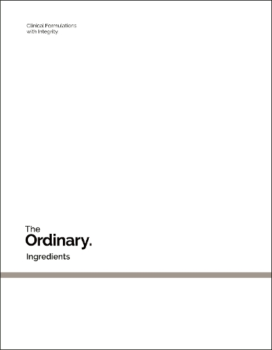 Паперова книга «The Ordinary: Ingredients», автор The Ordinary - фото №1