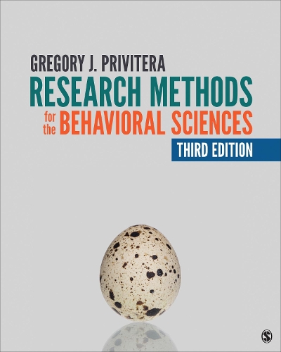 Паперова книга «Research Methods for the Behavioral Sciences», автор Грегорі Дж. Привітера - фото №1