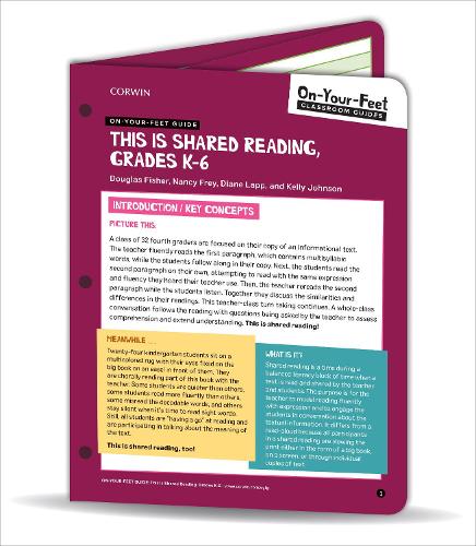[object Object] «On-Your-Feet Guide: This Is Shared Reading, Grades K-6», авторів Даян К. Лапп, Дуглас Фішер, Келлі Джонсон, Ненсі Фрей - фото №1