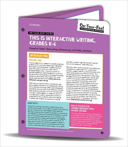 [object Object] «On-Your-Feet Guide: This Is Interactive Writing, Grades K-6», авторів Даян К. Лапп, Дуглас Фішер, Келлі Джонсон, Ненсі Фрей - фото №1