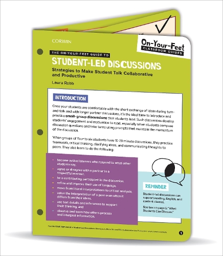 [object Object] «The On-Your-Feet Guide to Student-Led Discussions: Strategies to Make Student Talk Collaborative and Productive», автор Лаура Дж. Робб - фото №1