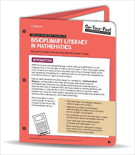 Бумажная книга «The On-Your-Feet Guide to Disciplinary Literacy in Mathematics», авторов Марша Маккракен Фойгт, Релиа Коссетт Лент - фото №1