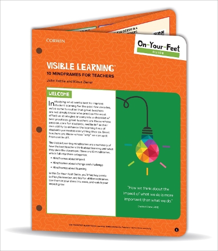Бумажная книга «On-Your-Feet Guide: Visible Learning: 10 Mindframes for Teachers», авторов Джон Хатти, Клаус Цирер - фото №1