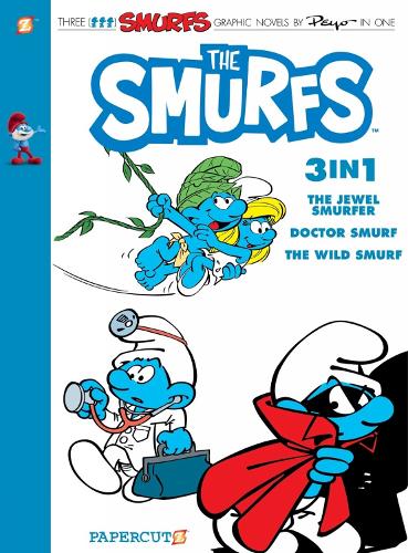 Паперова книга «The Smurfs 3-in-1 Vol. 7: Collecting 'The Jewel Smurfer,' 'Doctor Smurf,' and 'The Wild Smurf'», автор Пейо - фото №1