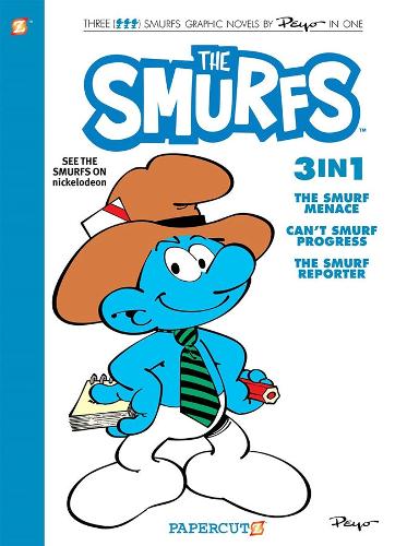 Бумажная книга «The Smurfs 3-in-1 Vol. 8: Collecting 'The Smurf Menace,' 'Can't Smurf Progress,' and 'The Smurf Reporter'», автор Пейо - фото №1