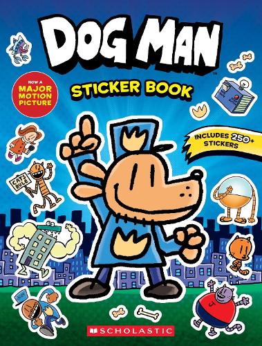 Бумажная книга «Dog Man the Movie: Official Sticker Activity Book», автор Схоластик - фото №1