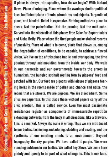Паперова книга «Occasional Work and Seven Walks from the Office for Soft Architecture: Third Edition», автор Ліза Робертсон - фото №1