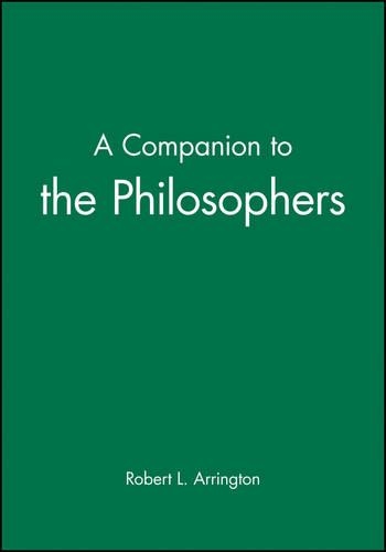 Бумажная книга «A Companion to the Philosophers», автор Роберт Л. Аррингтон - фото №1