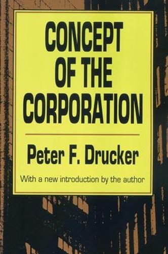 Бумажная книга «Concept of the Corporation», автор Питер Друкер - фото №1