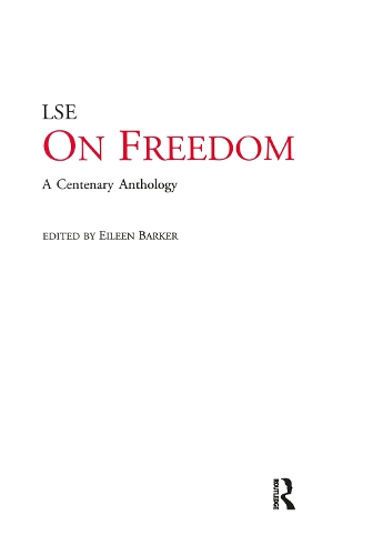 Паперова книга «On Freedom: A Centenary Anthology», автор Айлін Баркер - фото №1