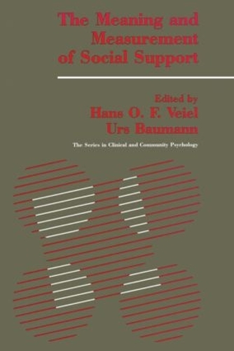 Бумажная книга «The Meaning And Measurement Of Support» - фото №1