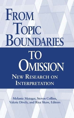 Бумажная книга «From Topic Boundaries to Omission», автор С. Коллинз - фото №1