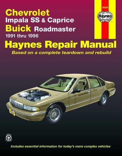 Паперова книга «Chevrolet Impala SS & Caprice & Buick Roadmaster (91 - 96)», автор Haynes Publishing - фото №1