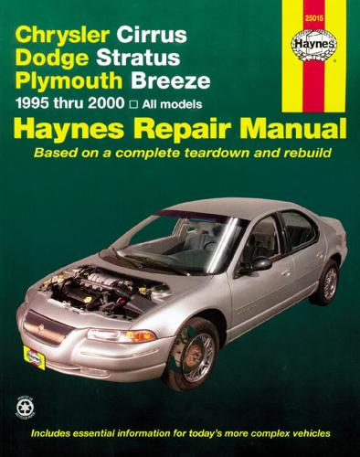 Паперова книга «Chrysler Cirrus, Dodge Stratus & Plymouth Breeze (95 - 00)», автор Haynes Publishing - фото №1