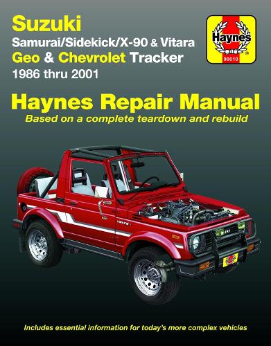 Бумажная книга «Suzuki Samurai (86-95), Sidekick (89-98), X-90 (96-98) & Vitara (99-01), Geo Tracker (86-97) & Chevrolet Tracker (98-01) Haynes Repair Manual (USA)», автор Haynes Publishing - фото №1