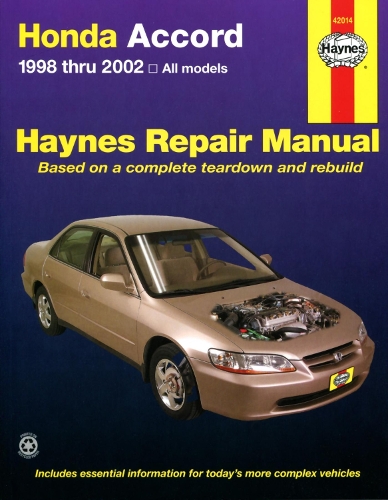 Бумажная книга «Honda Accord (1998-2002) Haynes Repair Manual (USA)», автор Haynes Publishing - фото №1