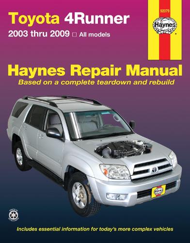 Бумажная книга «Toyota 4Runner 2003 To 2009: All models», автор Haynes Publishing - фото №1