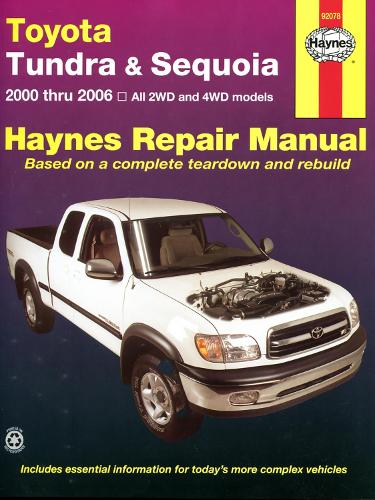 Паперова книга «Toyota Tundra & Sequoia 00-07», автор Haynes Publishing - фото №1