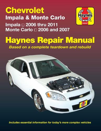 Паперова книга «Chevrolet Impala (2006-2011) & Monte Carlo (2006-2007) Haynes Repair Manual (USA)», автор Haynes Publishing - фото №1