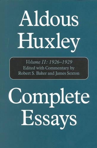 Бумажная книга «Complete Essays: Aldous Huxley, 1926-1930», автор Олдос Хаксли - фото №1