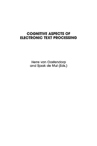 [object Object] «Cognitive Aspects of Electronic Text Processing», автор Герре ван Остендорп - фото №1