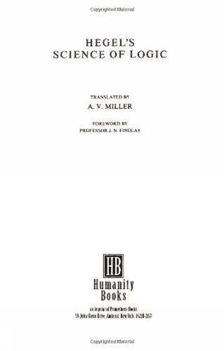 Бумажная книга «Hegel's Science of Logic», автор Георг Вильгельм Фридрих Гегель - фото №1