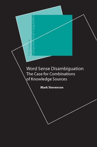 Паперова книга «Word Sense Disambiguation», автор Марк Стівенсон - фото №1