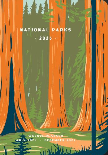 Паперова книга «National Parks 2025 Weekly Planner: July 2024 - December 2025», автор Editors of Rock Point - фото №1