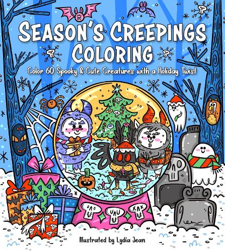Бумажная книга «Season's Creepings Coloring: Color 60 Spooky & Cute Creatures with a Holiday Twist» - фото №1
