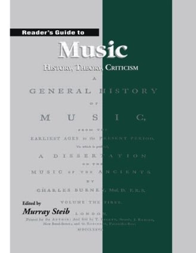 Паперова книга «Reader's Guide to Music: History, Theory and Criticism» - фото №1