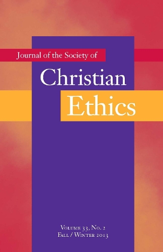 Паперова книга «Journal of the Society of Christian Ethics: Fall/Winter 2013, Volume 33, No. 2», авторів Мері Джо Йоцціо, Патриція Бетті Юнг - фото №1