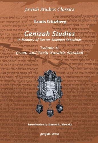 Бумажная книга «Genizah Studies in Memory of Doctor Solomon Schechter (Vol 2)», авторов Бертон Л. Висоцкий, Луи Гинзберг - фото №1