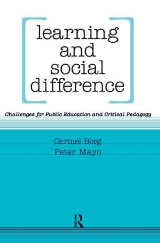 Паперова книга «Learning and Social Difference», авторів Кармель Борг, Пітер Майо - фото №1