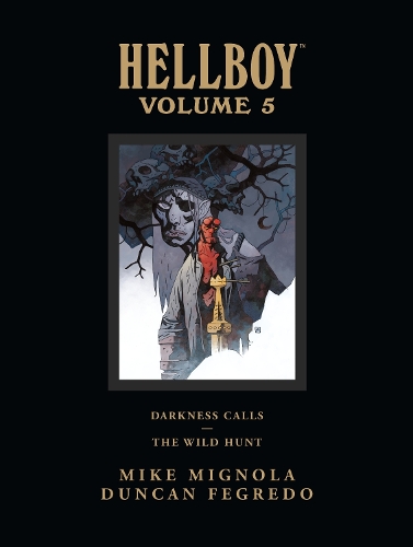 Бумажная книга «Hellboy Library Edition Volume 5: Darkness Calls And The Wild Hunt», авторов Дарк Хорс, Майк Миньйола - фото №1