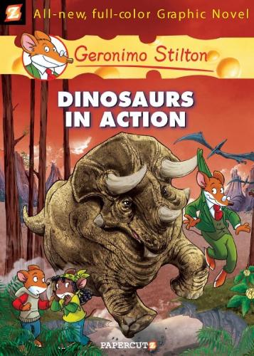 Бумажная книга «Geronimo Stilton Graphic Novels Vol. 7: Dinosaurs in Action», автор Джеронимо Стилтон - фото №1