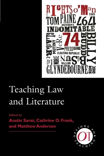 Паперова книга «Teaching Law and Literature», авторів Кетрін О. Франк, Метью Андерсон - фото №1