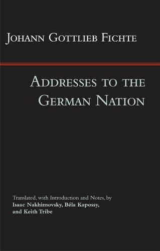Паперова книга «Addresses to the German Nation», автор Йоганн Готліб Фіхте - фото №1