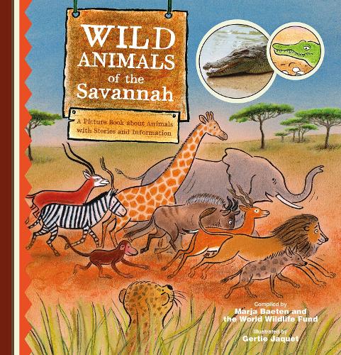 Бумажная книга «Wild Animals of the Savannah. A Picture Book about Animals with Stories and Information», автор Марья Баетен - фото №1