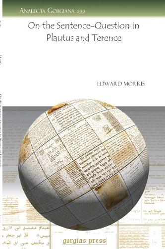 Паперова книга «On the Sentence-Question in Plautus and Terence», автор Едвард Морріс - фото №1