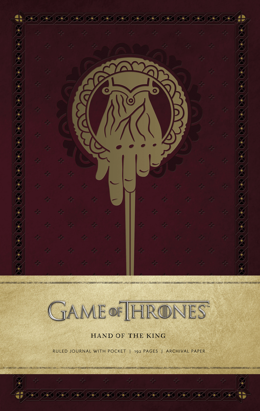 Бумажная книга «Game of Thrones: Hand of the King Hardcover Ruled Journal » - фото №1