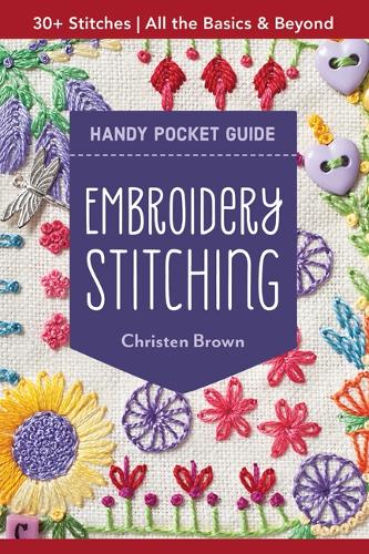 Бумажная книга «Embroidery Stitching Handy Pocket Guide: All the Basics & Beyond, 30+ Stitches», автор Кристен Браун - фото №1