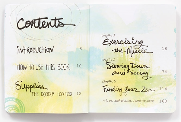 Паперова книга «Doodle Zen. Finding Creativity and Calm in a Sketchbook», автор Дон ДеВріс Сокол - фото №1