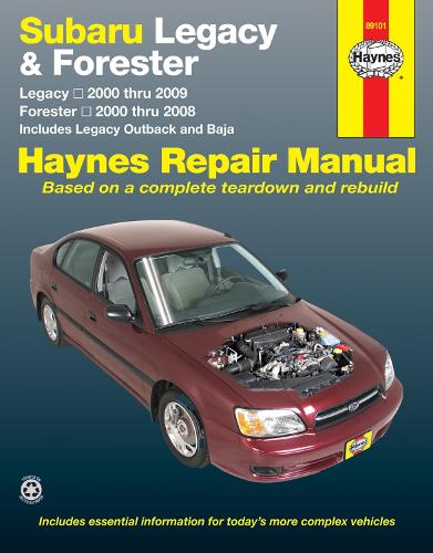 Бумажная книга «Subaru Legacy & Forester covering Legacy (2000-2009) & Forester (2000-2008), inc. Legacy Outback & Baja Haynes Repair Manual (USA)», автор Haynes Publishing - фото №1